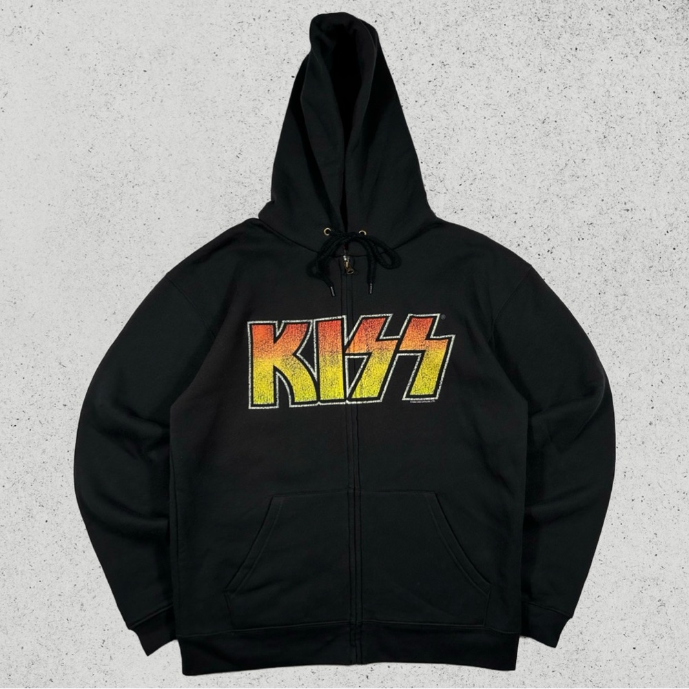 Vintage Y2K Kiss Band 2003 Graphic Print Hoodie